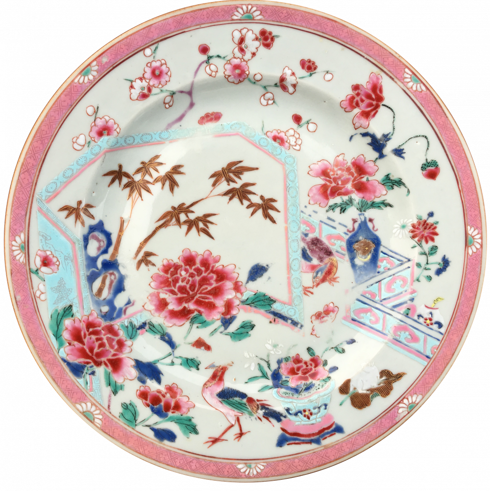 Famille rose Porcelain Yongzheng (1723-1735), China Famille rose Porcelain Yongzheng (1723-1735), China