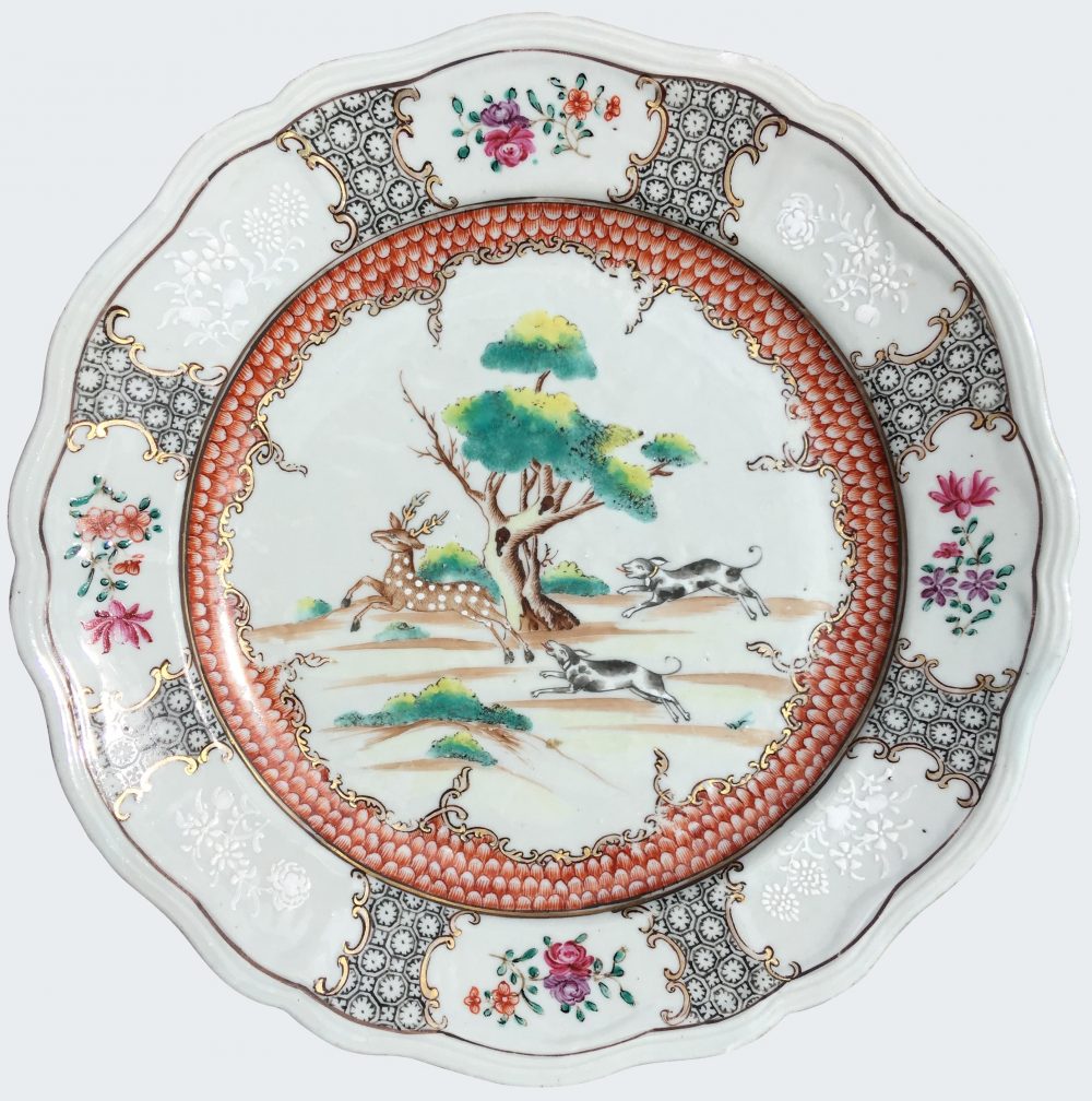 Famille rose Porcelain Qianlong (1735-1795), circa 1740-1750, China Famille rose Porcelain Qianlong (1735-1795), circa 1740-1750, China