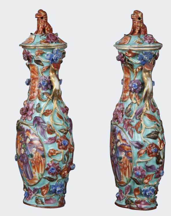 Famille rose Porcelain Qianlong (1736-1795), China Famille rose Porcelain Qianlong (1736-1795), China