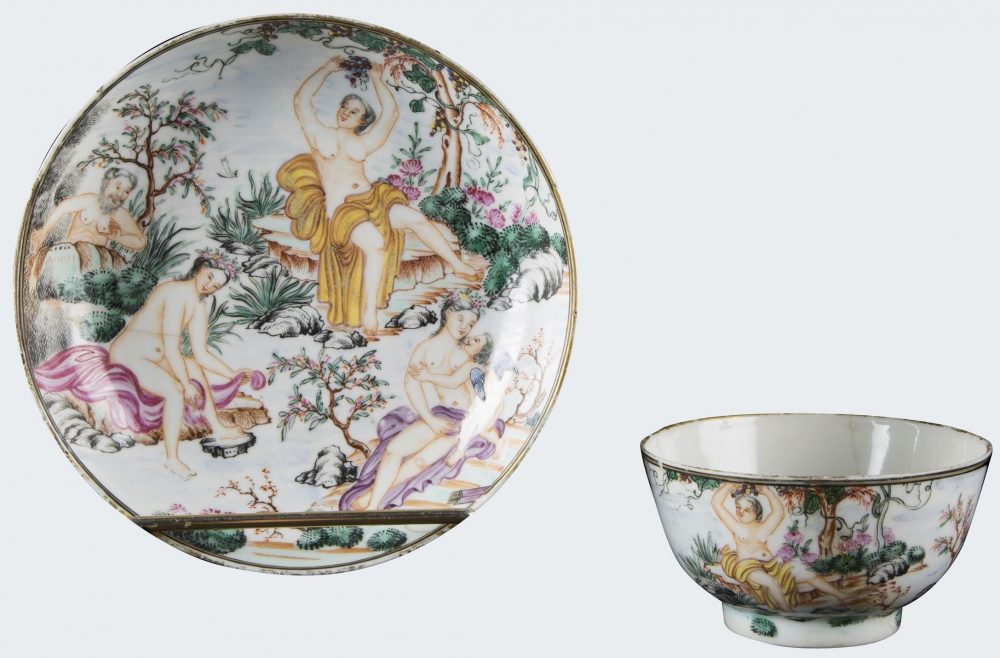Famille rose Porcelain Qianlong (1736-1795), vers 1745, China Famille rose Porcelain Qianlong (1736-1795), vers 1745, China