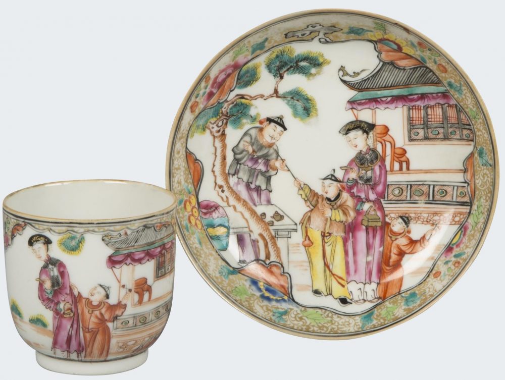 Famille rose Porcelain QIanlong (1735-1795), China Famille rose Porcelain QIanlong (1735-1795), China