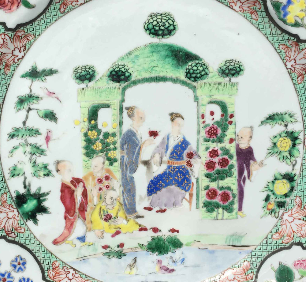 Famille rose Porcelain Qianlong (1736-1795), circa 1740, China Famille rose Porcelain Qianlong (1736-1795), circa 1740, China