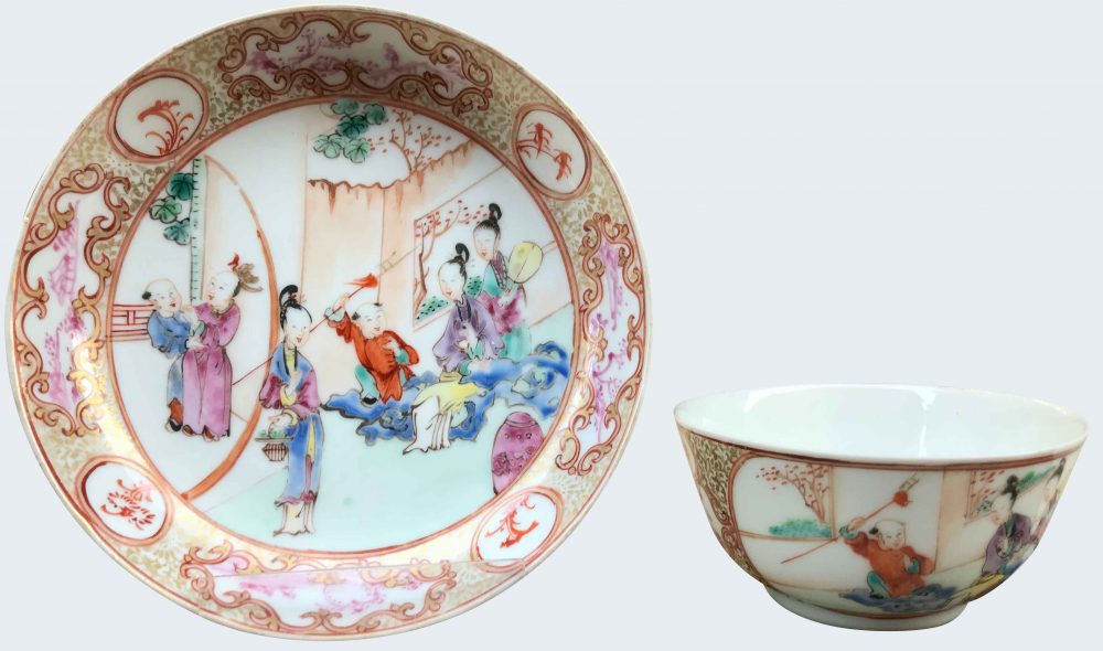 Famille rose Porcelain Qianlong (1735-1795), circa 1740/50, China Famille rose Porcelain Qianlong (1735-1795), circa 1740/50, China