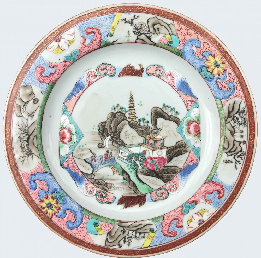 Famille rose Porcelain Yongzheng (1723-1735) or Qianlong period (1736-1795), circa 1730-1740, China Famille rose Porcelain Yongzheng (1723-1735) or Qianlong period (1736-1795), circa 1730-1740, China