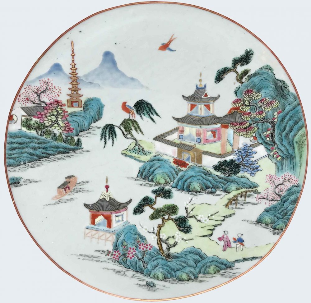 Famille rose Porcelaine Qianlong (1735-1795), China Famille rose Porcelaine Qianlong (1735-1795), China