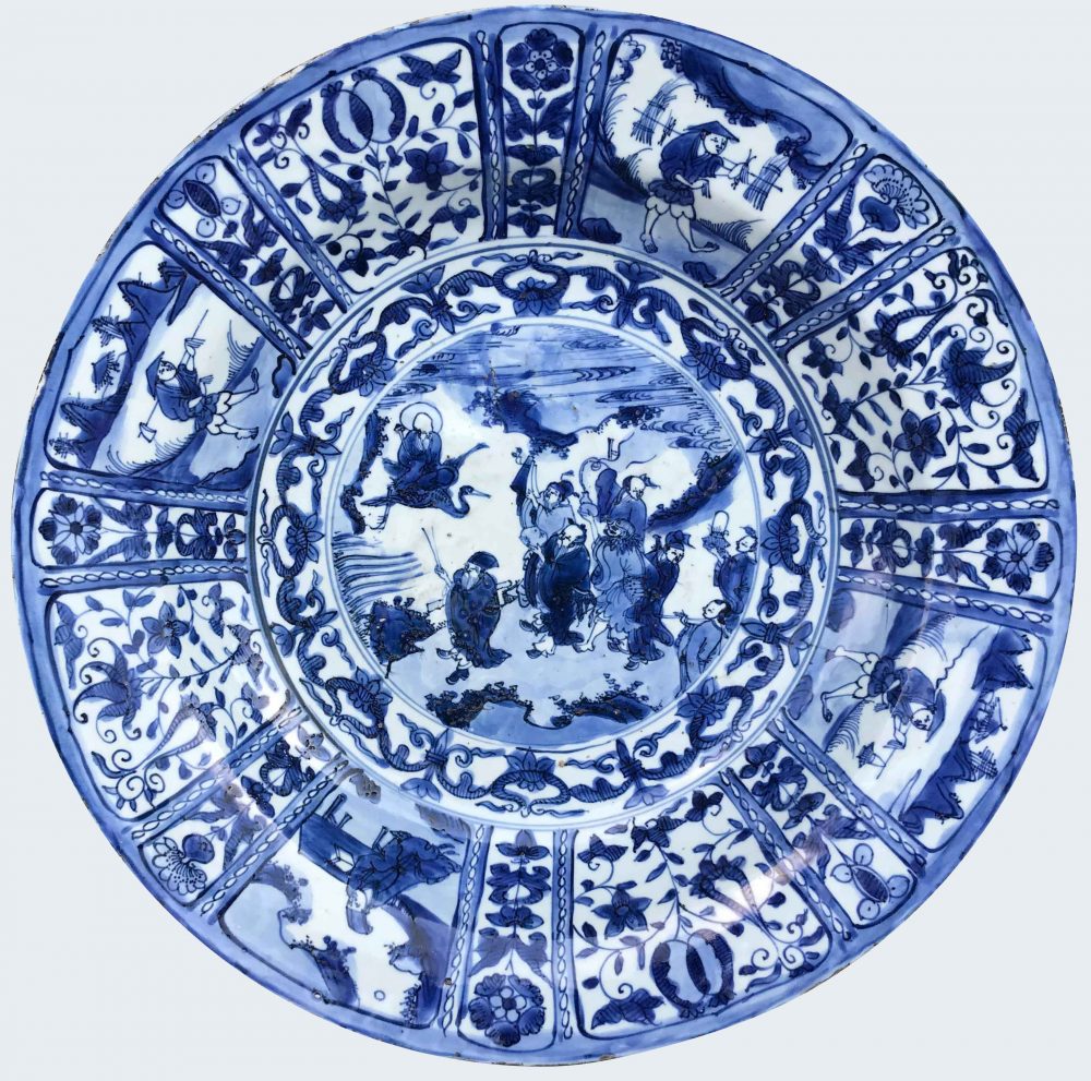 Porcelain Late Ming dynasty (1368-1644), Transitional period, circa 1635-1650., China Porcelain Late Ming dynasty (1368-1644), Transitional period, circa 1635-1650., China