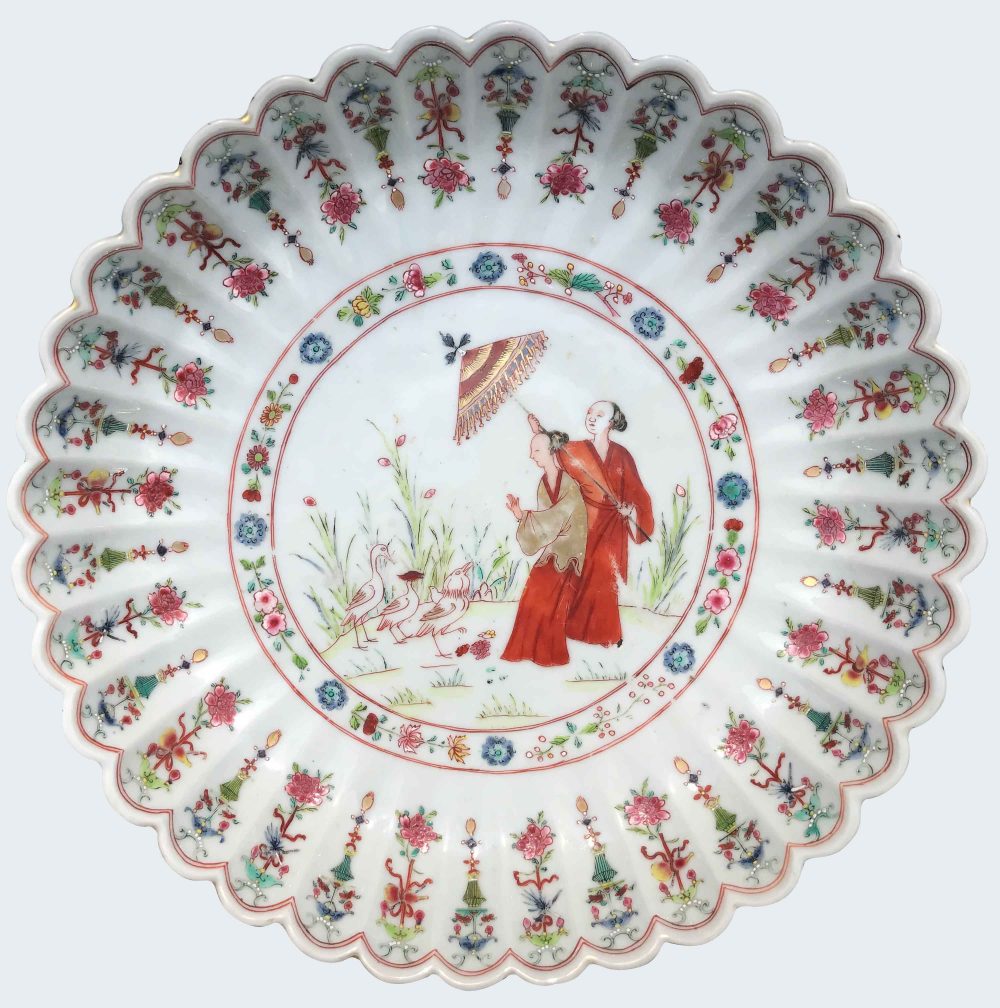 Famille rose Porcelain Qianlong (1735-1795), circa 1740/45, China Famille rose Porcelain Qianlong (1735-1795), circa 1740/45, China
