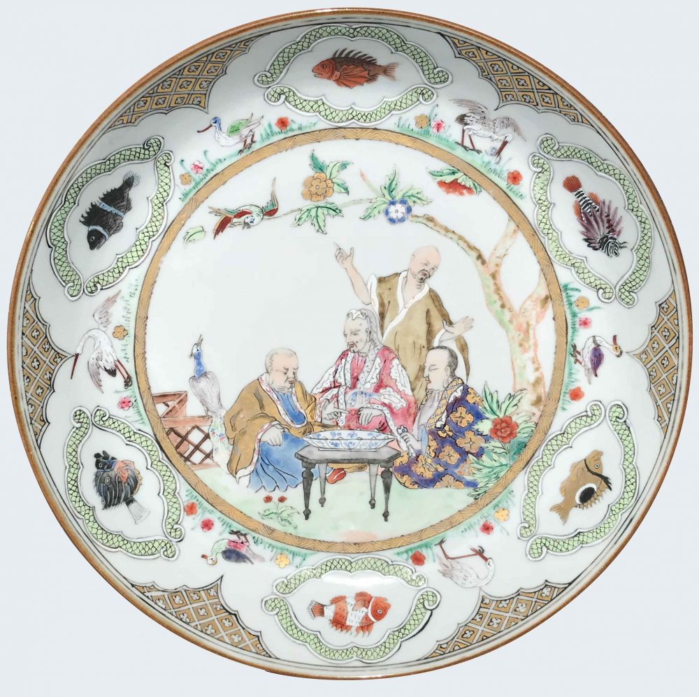 Famille rose Porcelain Qianlong (1735-1795), circa 1740, China Famille rose Porcelain Qianlong (1735-1795), circa 1740, China