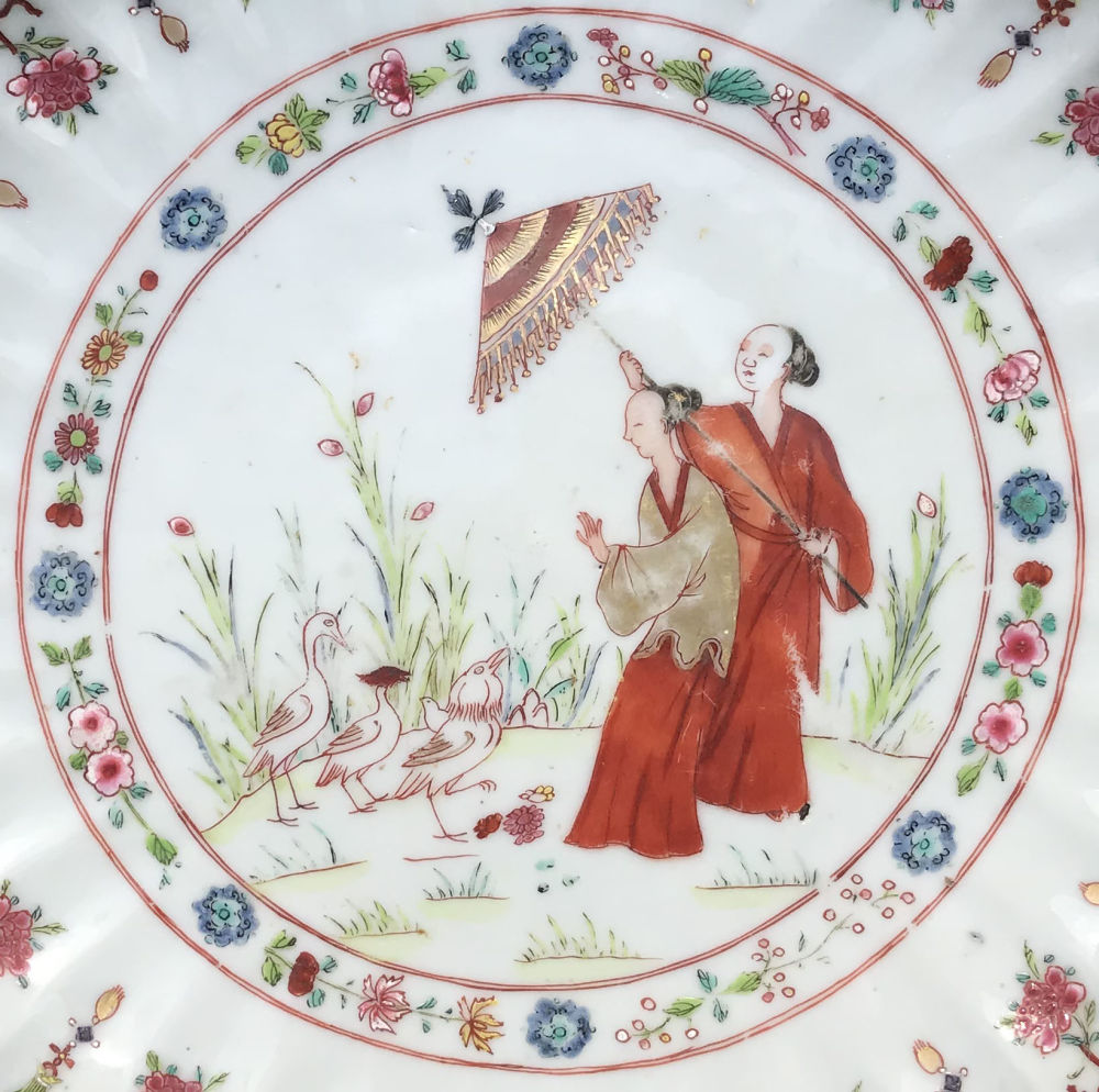 Famille rose Porcelain Qianlong (1735-1795), circa 1740/45, China Famille rose Porcelain Qianlong (1735-1795), circa 1740/45, China