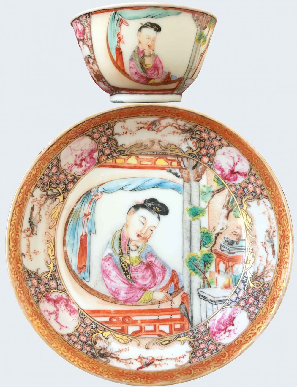 Famille rose Porcelain Qianlong (1735-1795), China Famille rose Porcelain Qianlong (1735-1795), China