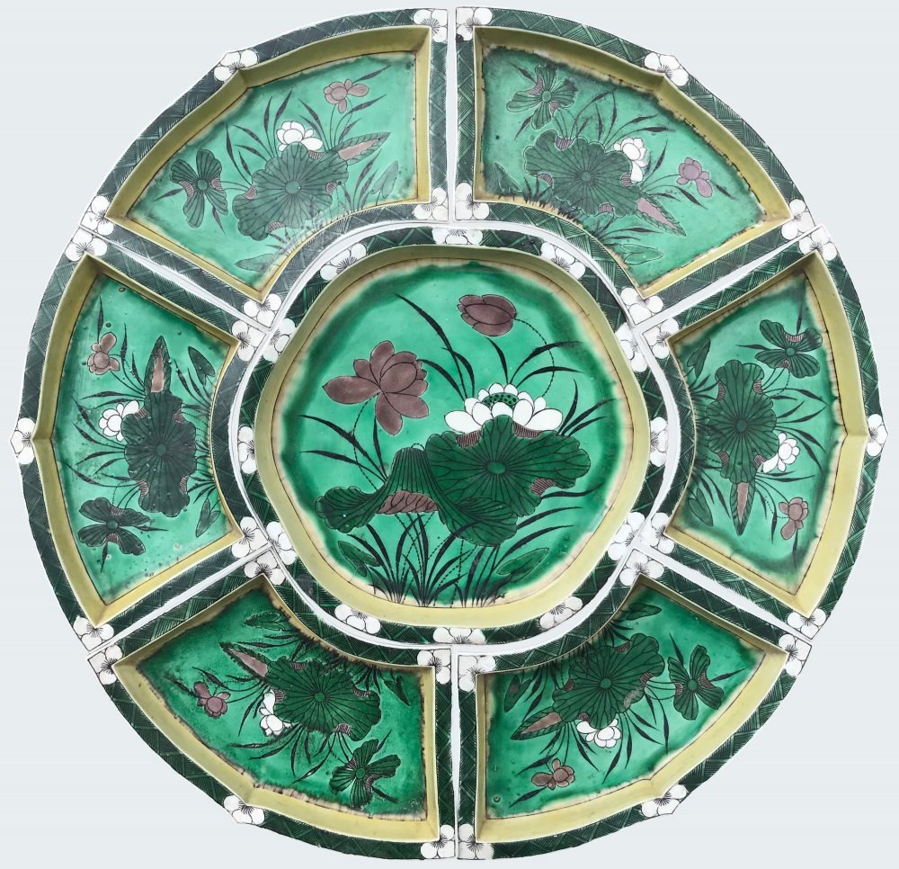 Famille verte Porcelain 19th century, China Famille verte Porcelain 19th century, China