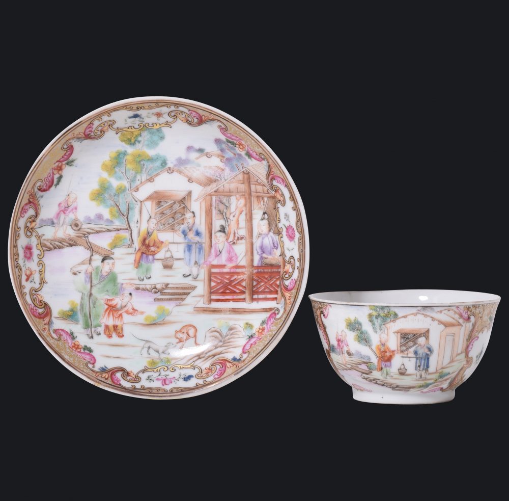 Famille rose Porcelain Qianlong (1735-1795), China Famille rose Porcelain Qianlong (1735-1795), China