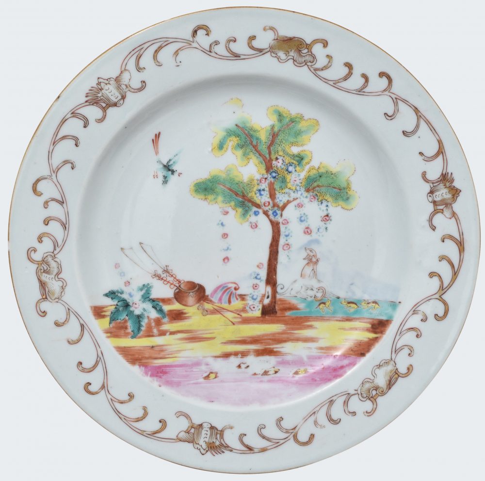 Famille rose Porcelain Qianlong (1735-1795), ca. 1750, China Famille rose Porcelain Qianlong (1735-1795), ca. 1750, China
