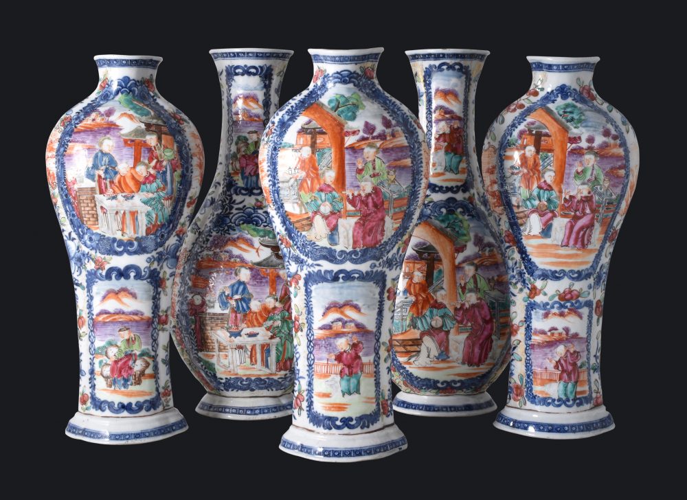 Famille rose Porcelain Qianlong (1735-1795), China Famille rose Porcelain Qianlong (1735-1795), China