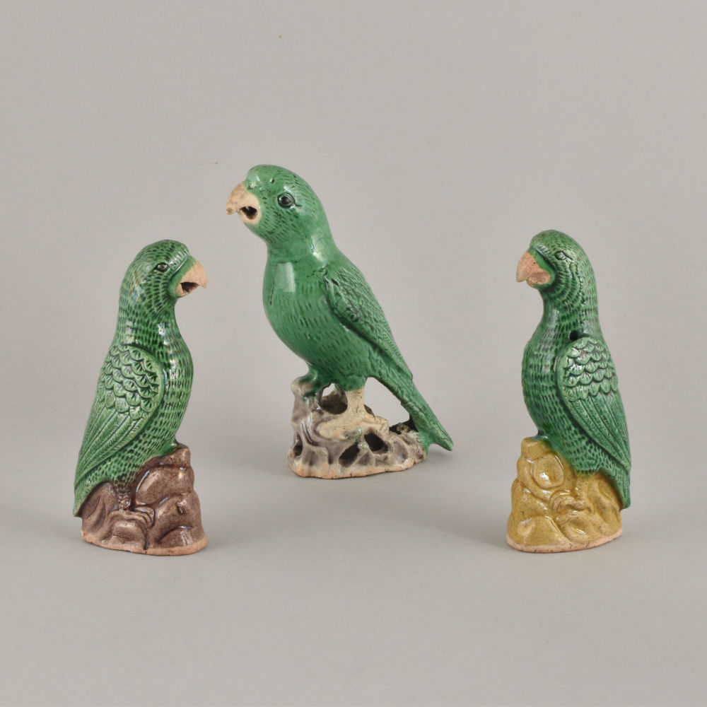 Famille verte Porcelain (biscuit) Kangxi (1662-1722), China Famille verte Porcelain (biscuit) Kangxi (1662-1722), China