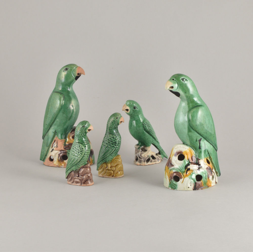 Famille verte Porcelain (biscuit) Kangxi (1662-1722), China Famille verte Porcelain (biscuit) Kangxi (1662-1722), China