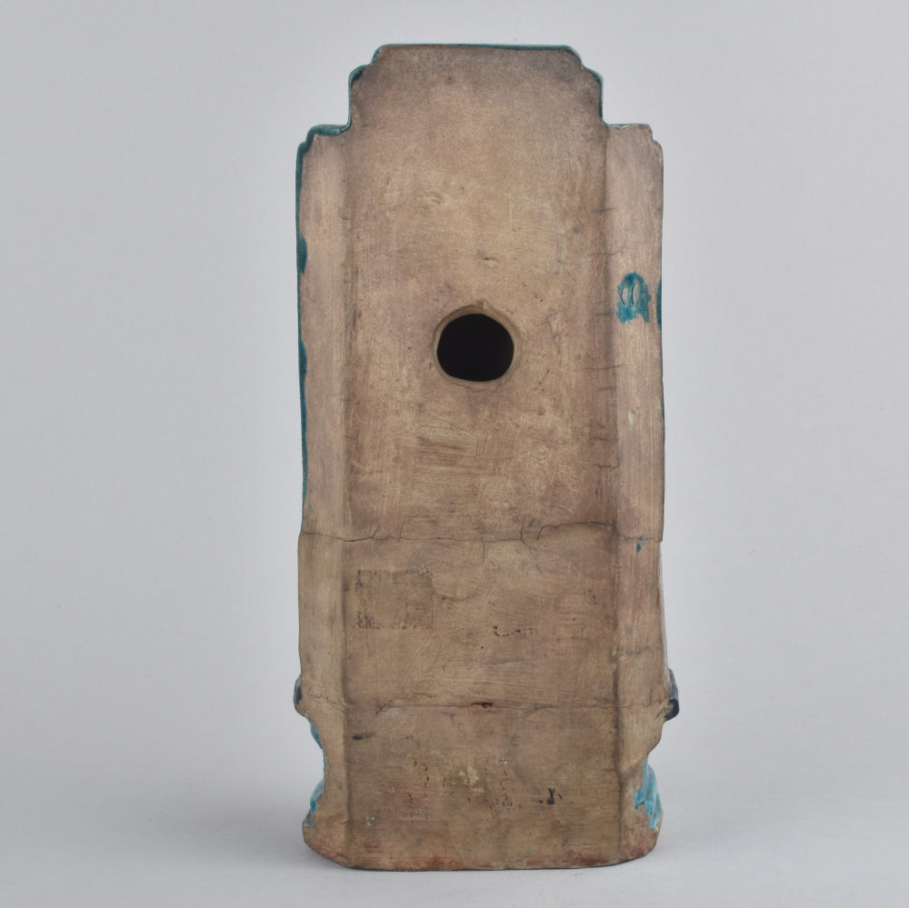 Porcelain decorated with turquoise and aubergine enamels on the biscuit Ming Dynasty (1368-1644), late 16th to early 17th c., China Porcelain decorated with turquoise and aubergine enamels on the biscuit Ming Dynasty (1368-1644), late 16th to early 17th c., China