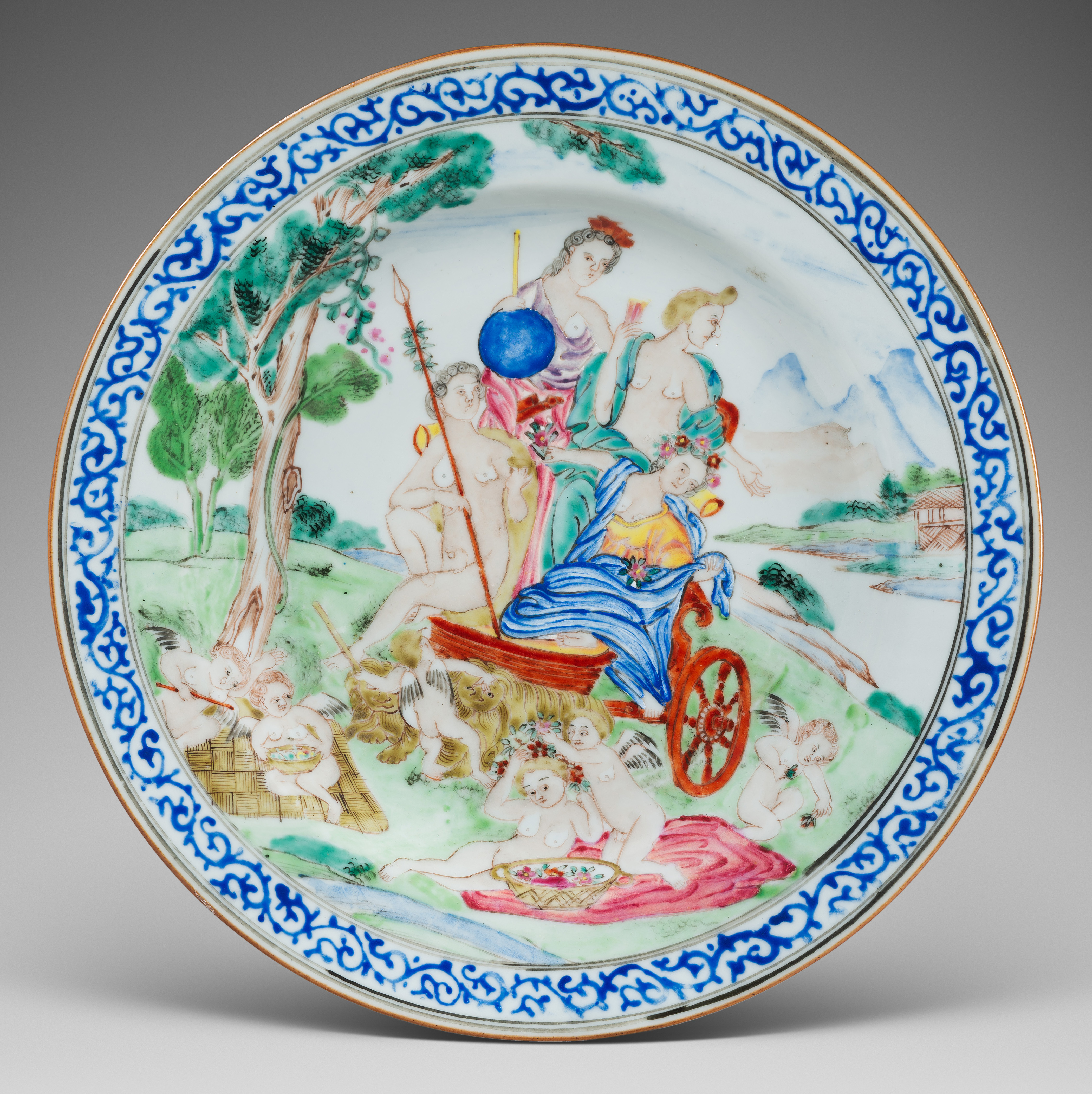 Famille rose Porcelain Qianlong (1736-1795), China Famille rose Porcelain Qianlong (1736-1795), China